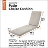 Classic Accessories Ravenna Water-Resistant Patio Chaise Cushion, 80 x 26 x 3 Inch, Mushroom 62-190-016603-EC